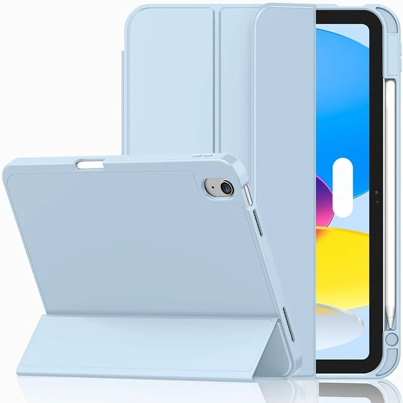 Für iPad 10. und 11. Generation A16 10,9 11 Zoll Weiche Leder-Folio-Hülle mit Schlaf-Wach-Funktion Stoßfeste Solide Schutzhülle – Detail 9