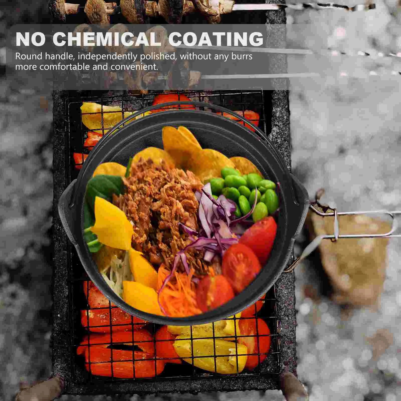 Electric Hot Pot Cast Iron Sukiyaki Shabu Nabe Pan Spanish Paella Oven Wok for Single Serving Cooking Household Appliances