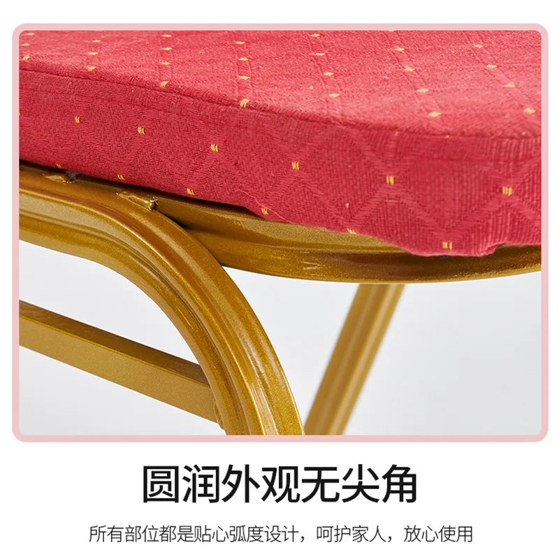 Dining table chairs are special for red hotels.