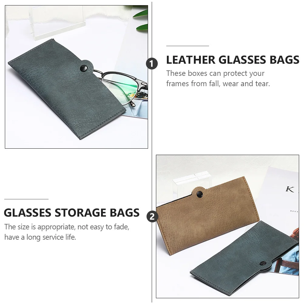 

1Set High Quality Glasses Case Large Capacity Handmade Buckle Closure Portable Eyeglasses Storage Pouch Sunglasses Bag