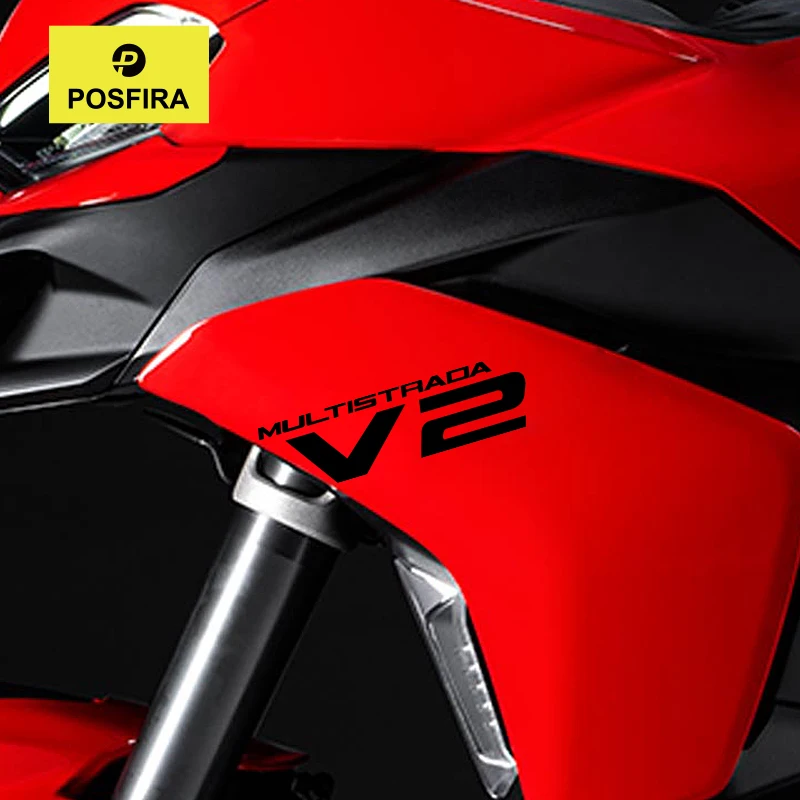 

POSFIRA Motorcycle Fairing Sticker Vinyl Decals for Ducati Multistrada V2 2025 2024 2023 2022 Motorbike Stickers Accessories