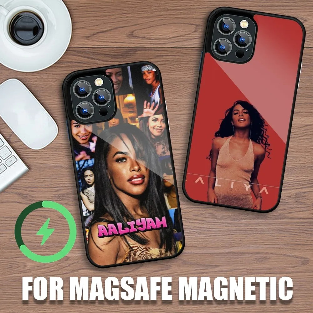 Singer A-Aaliyahs Phone Case For iPhone 11 12 13 14 15 Plus Pro Max Charging Magsafe Magnetic Wireless Cover