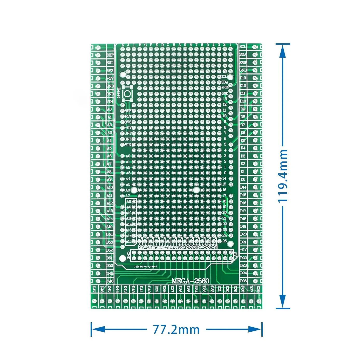 Double-side PCB Prototype Screw Terminal Block Shield Board Kit For arduino MEGA-2560 Mega 2560 R3 Mega2560 R3