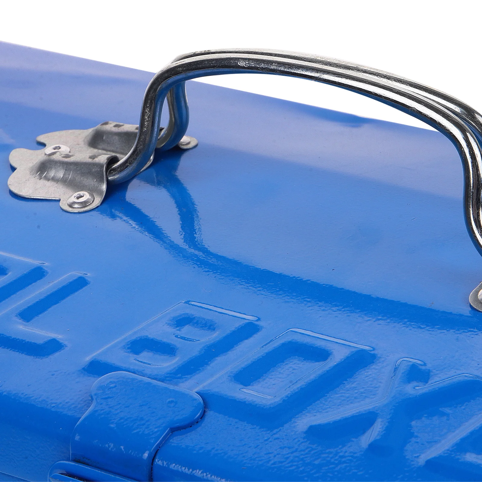 1 Portable Tool Box Heavy Duty Metal Storage Case for Hand Tools with Lockable Design Compact Lightweight Organizer for Home