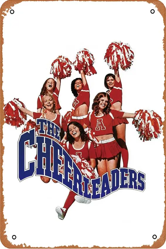 The Cheerleaders Movie Tin Sign Retro Kitchen Restaurant Bathroom People Cave Farm Wall Decoration Iron Metal Plate 8x12inch