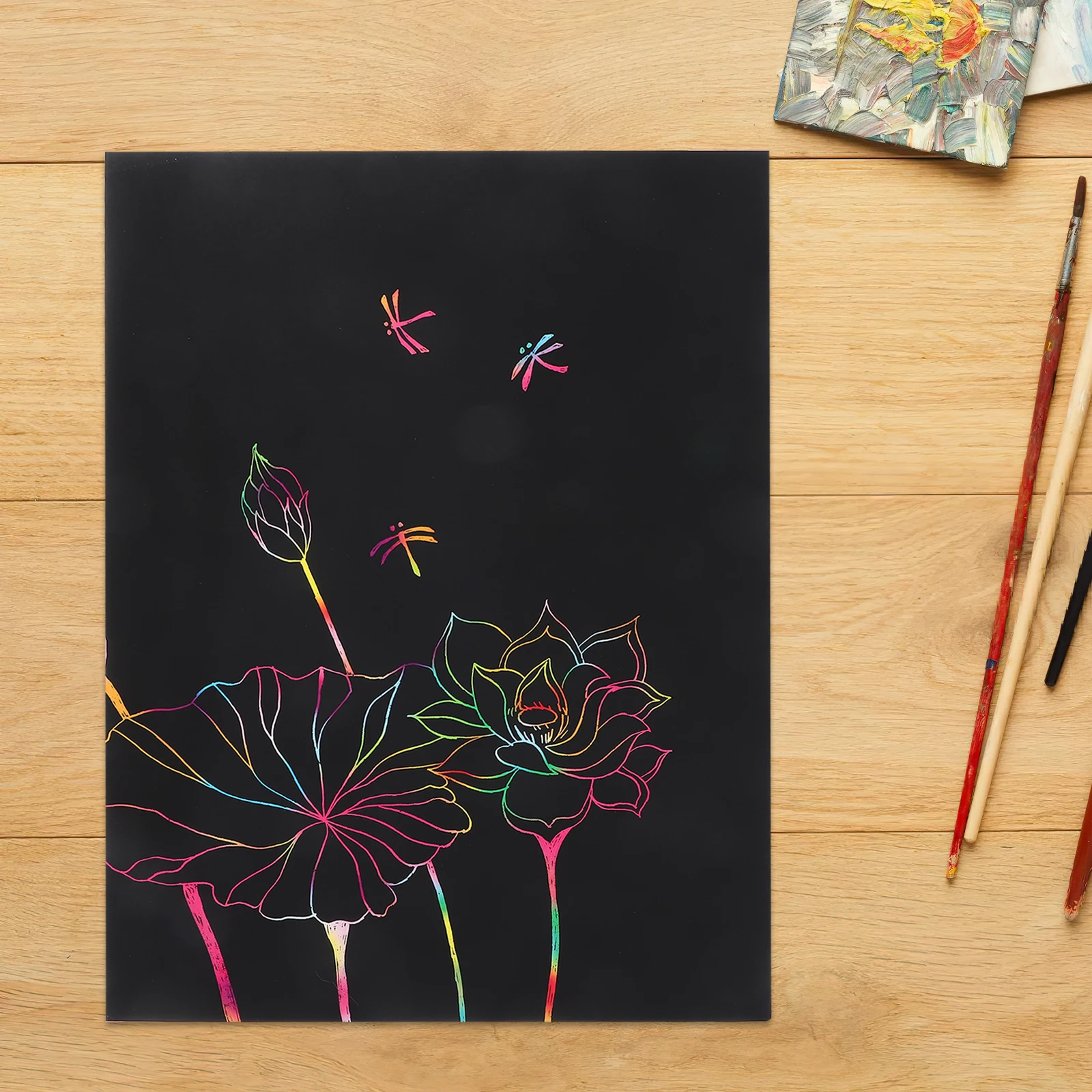 

10Pcs Colored Sandpaper A4 Oil Painting Stick Paper Children Art Crayon Drawing Sand Art Graffiti Paper Sandpaper