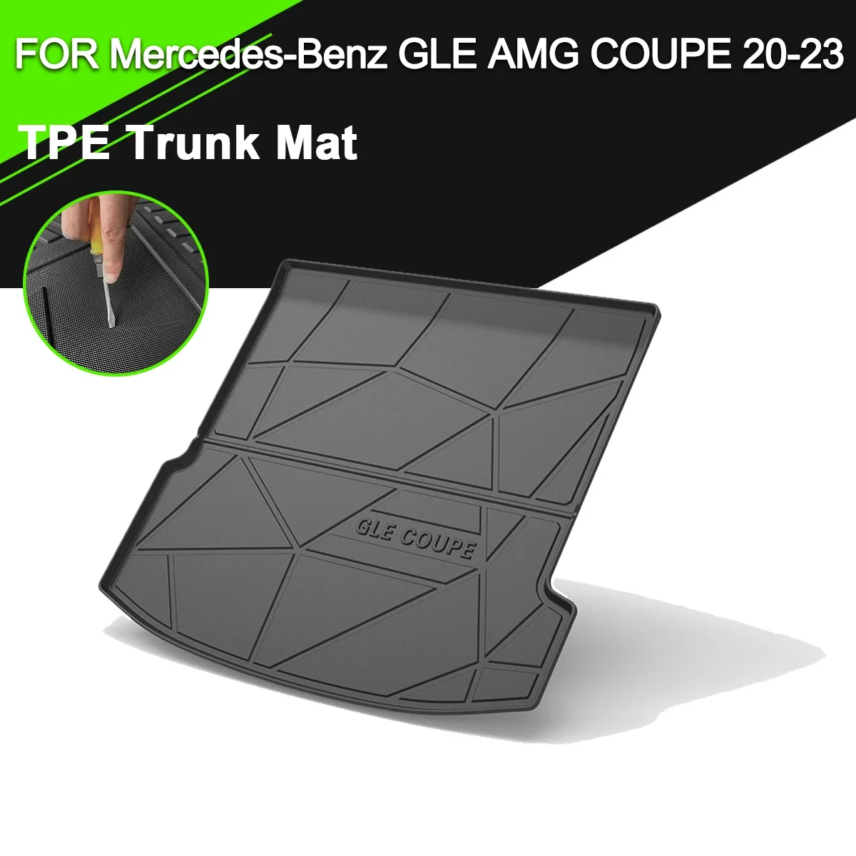 

Trunk Mat TPE FOR Mercedes-Benz GLE AMG COUPE 2020-2023 Car Waterproof Non-Slip Rubber Cargo Liner Accessories