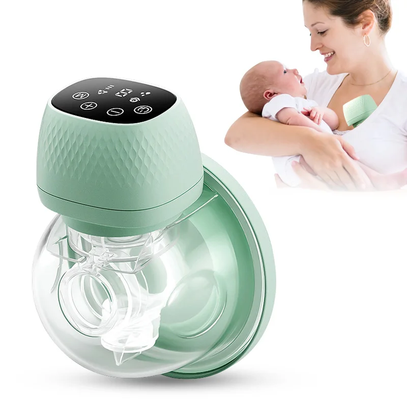 Smart Electronic Baby Breast Pump Integrated Wearable Handsfree Breast Pump Silicone Single Breast Pump For Breastfeeding