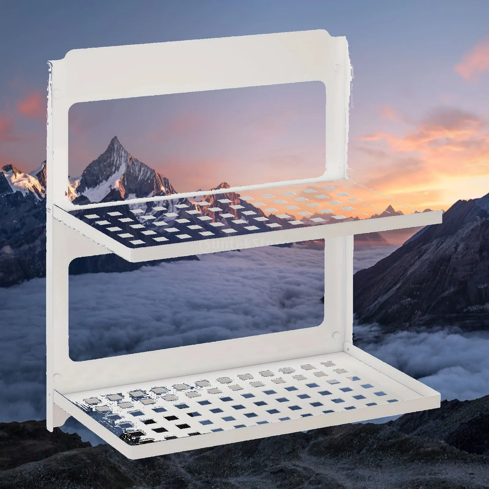 Étagère murale pliable, organisateur en fer pour économiser de l'espace, solution de rangement pour le salon et la chambre à coucher