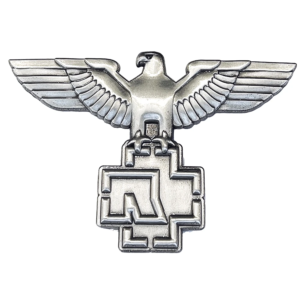 1 قطعة شارة بروش النسر الإبداع الفرقة عربة ألمانية النسر دبوس معدني التلبيب الملحقات