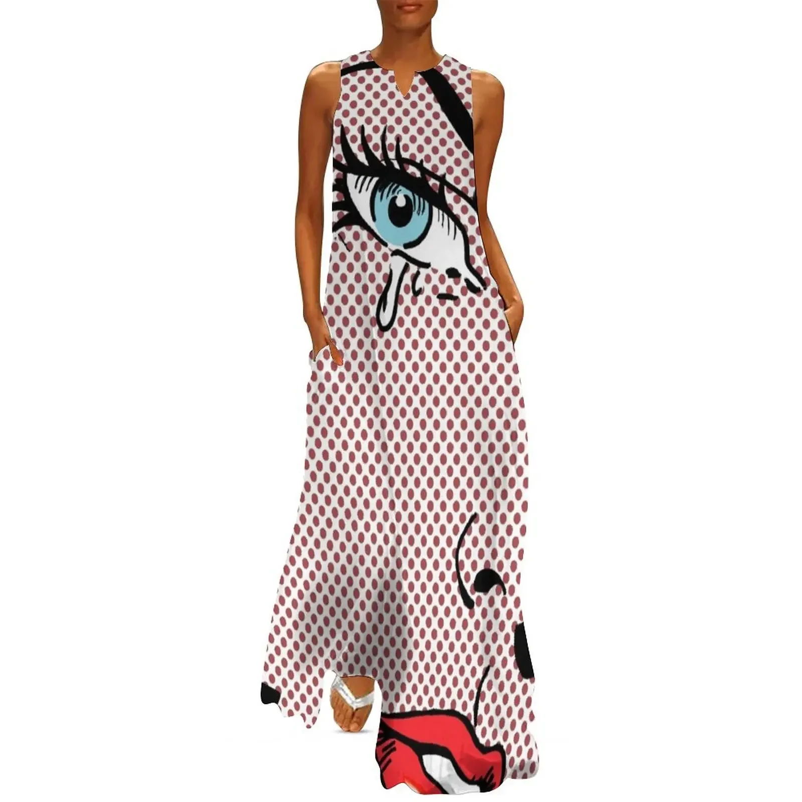 

POP-ART GIRL in the style of Roy Lichtenstein Long Dress dress women summer 2025 Dress