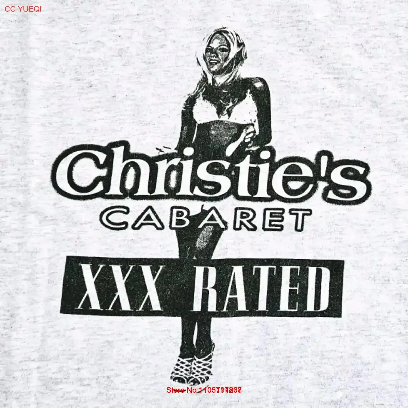 

Vintage Y2K Christie's Cabaret XXX Rated Gentlemen's Strip Club T Shirt XL AZ Washed streetwear Stretched vintage Washed