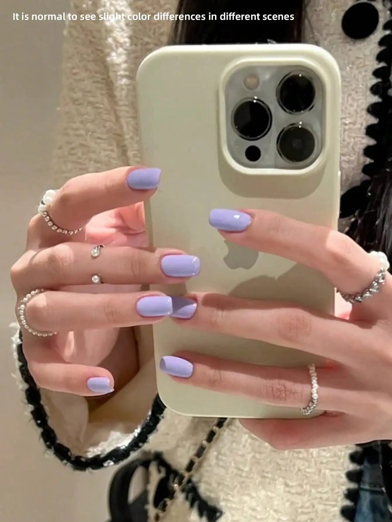 XEIJAYI 1 Stück Creme Lila Gel Nagellack Starter Pure Soak Off No Wipe Nagelgelpolitur Geeignet für alle Jahreszeiten