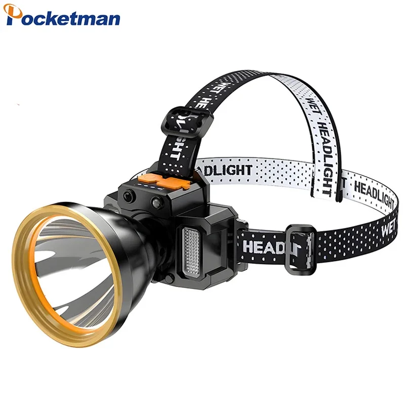 

IR Motion Sensor LED Headlamp USB Rechargeable Headlight Waterproof Head Lamp Head Flashlight with Built-in Battery