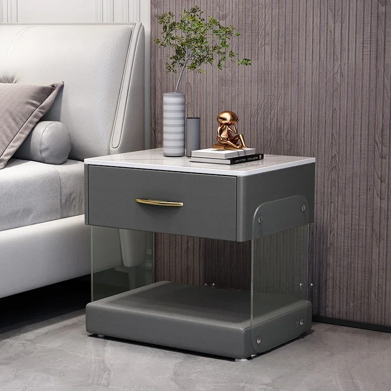 Bed Table Furniture Side Dressers for Bedroom Night Comfortable Light Cabinet Storage Commodes Bedside Stand Buros Camera Room