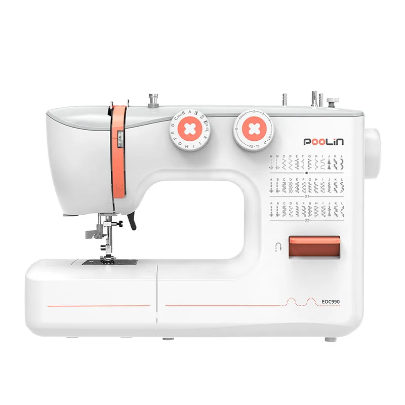 

Poolin EOC990 Mechanical Home Sewing Machine Automatic Threader Stable for Beginners