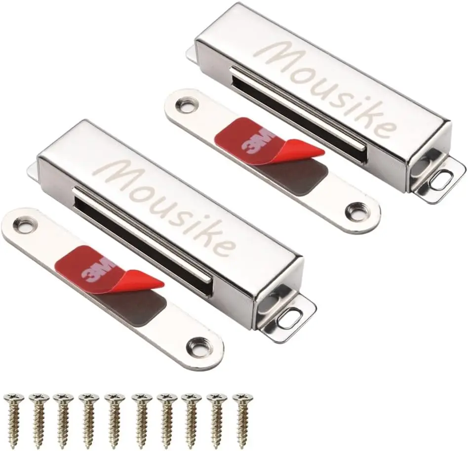 

70lb Stainless Steel Magnetic Door Catch for Kitchen Cupboard Wardrobe Closet Cabinet Door Drawer Latch