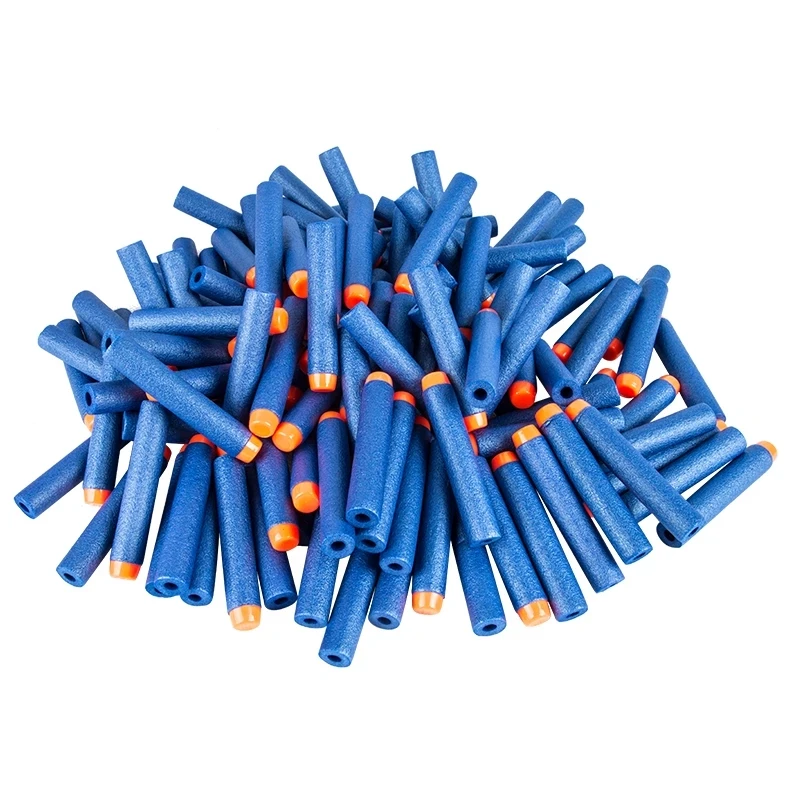 100 PCS Nerf Darts per Nerf Series Blasters 7.2cm ricarica freccette Soft Hollow Hole Head Toy Gun proiettili Xmas Kid regali per bambini