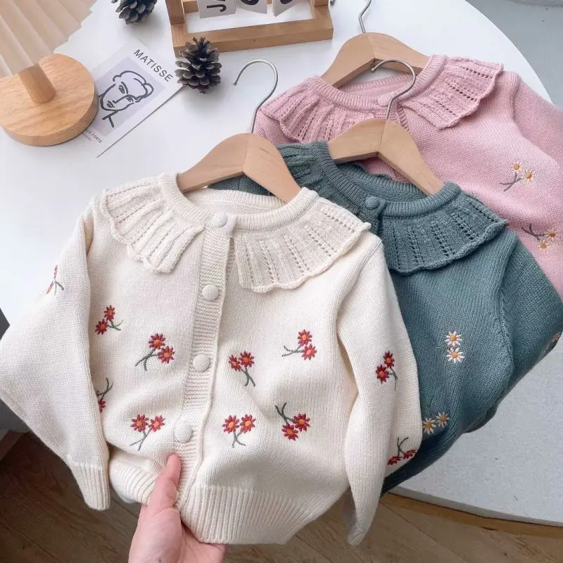 

Kid Baby Girls Winter Clothes Toddler Cute Infant Sweater Cardigan Knit Top Knitwear Coat Outfit