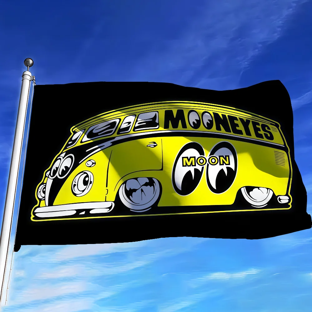 Brand M-Mooneyes flag For Bedroom Living Bar Garden Outdoor Active  Decoration Background And Concert