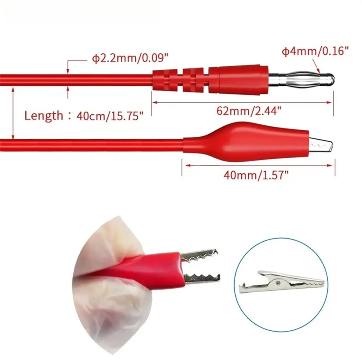 KSOL 43Pcs Multimeter Test Lead Kit with 4MM Banana Plug, Alligator Clip, and Wire Piercing Probes
