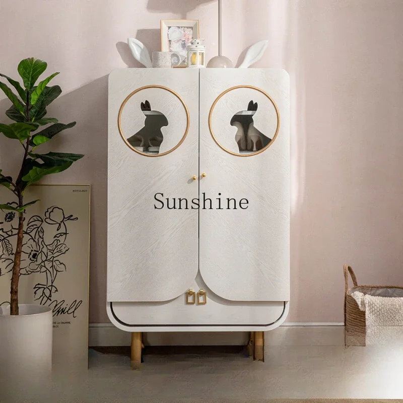 

Light luxury entrance shoe cabinet living room home multi-functional creative storage cabinet