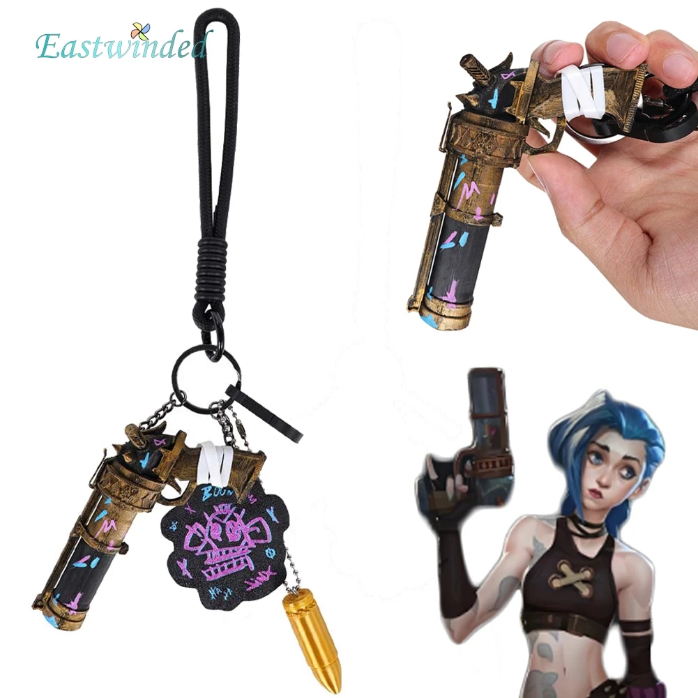 

Arcane Jinx, реквизит для пистолета, брелок для ключей, кулон, игра LoL Jinx, аксессуары для ролевых игр, маскировка, Хэллоуин, карнавал, реквизит для вечеринки