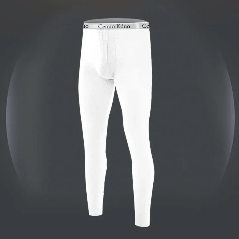 

Men Long Johns Thermal Skin-Friendly Underwear Winter Warm Long Pants Male Soft Elastic Large Size Leggings Comfortable Tights