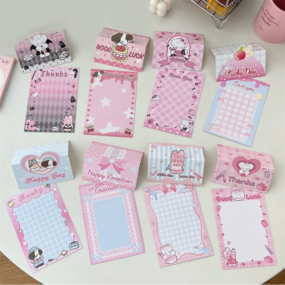 Cute Puppy Rabbit Card Back Protective Packaging Material DIY Gift Decor Office School Supplies 10PCS Cartoon Card Head Back