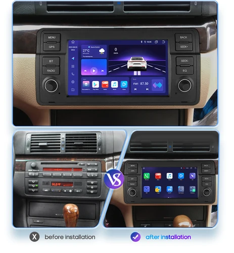 Imagen 2 del producto Hizpo 7 ""AI Autoradio de voz para BMW E46 M3 318/320/325/330/335 Android Auto Radio Carplay 4G DSP coche Multimedia GPS 2din estéreo