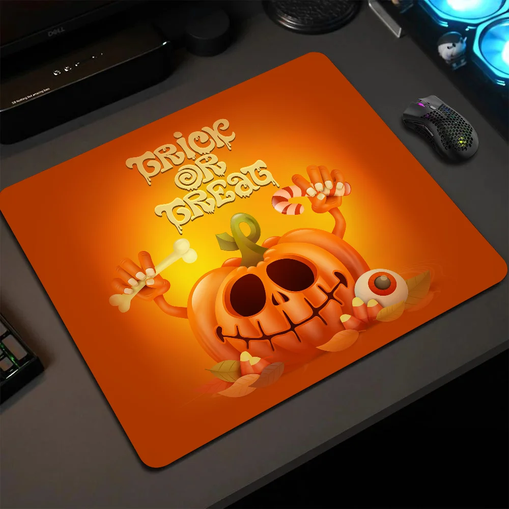 Halloween Bats Mousepad Small LockEdge Mouse Pad For Gamers Computer Desk Pad Anti-slip Rubber