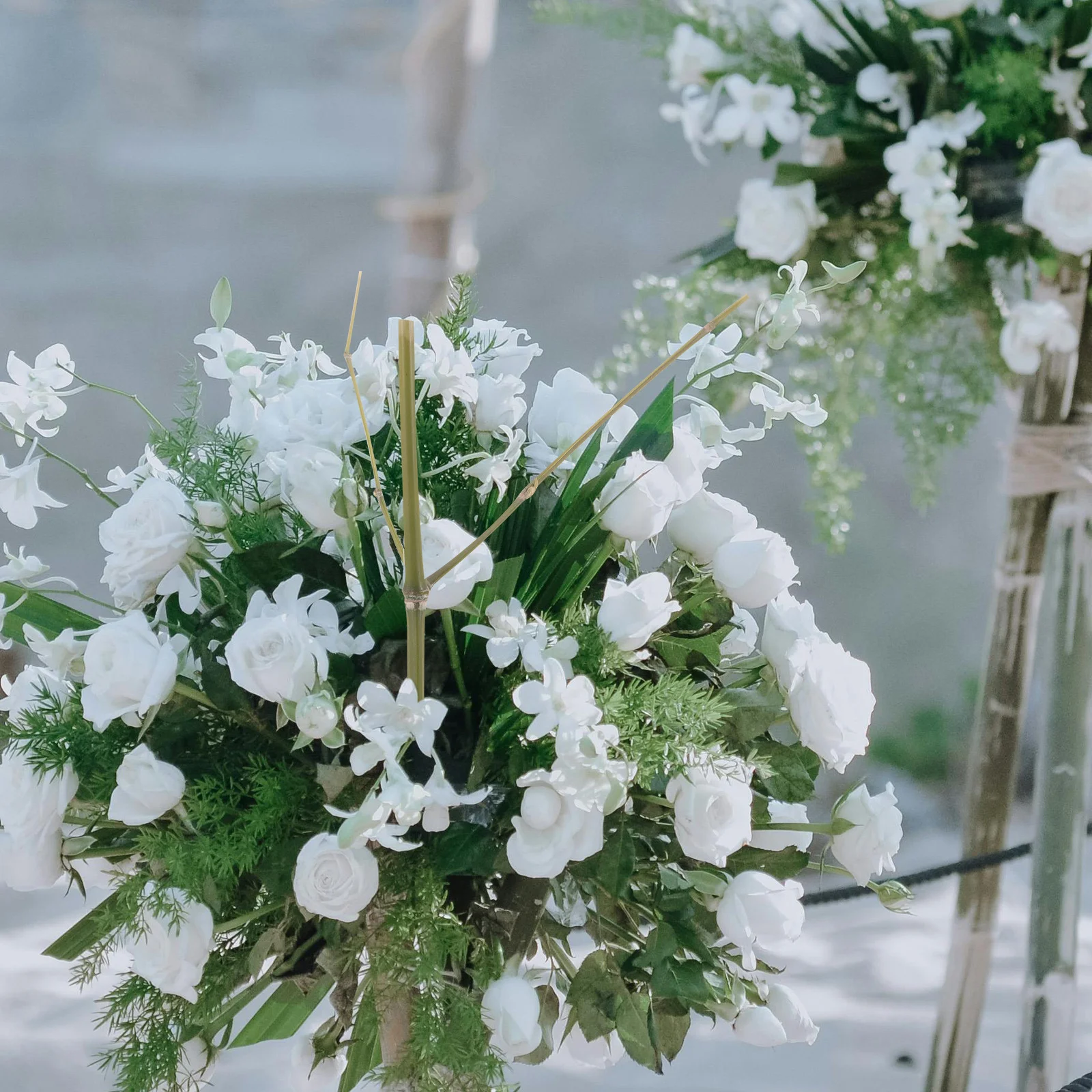 

4pcs Bamboo Flower Arranging Tool For Vase Floral Stem Holder, Diy Flower Fixing Supplies, Craft Decoration Material, Party