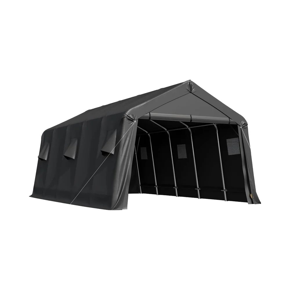 

Heavy Duty 13 X 20 FT All-Steel Portable Garage Canopy Anti-Snow Carport for Car Truck Boat Storage Outdoor Storage Shelter