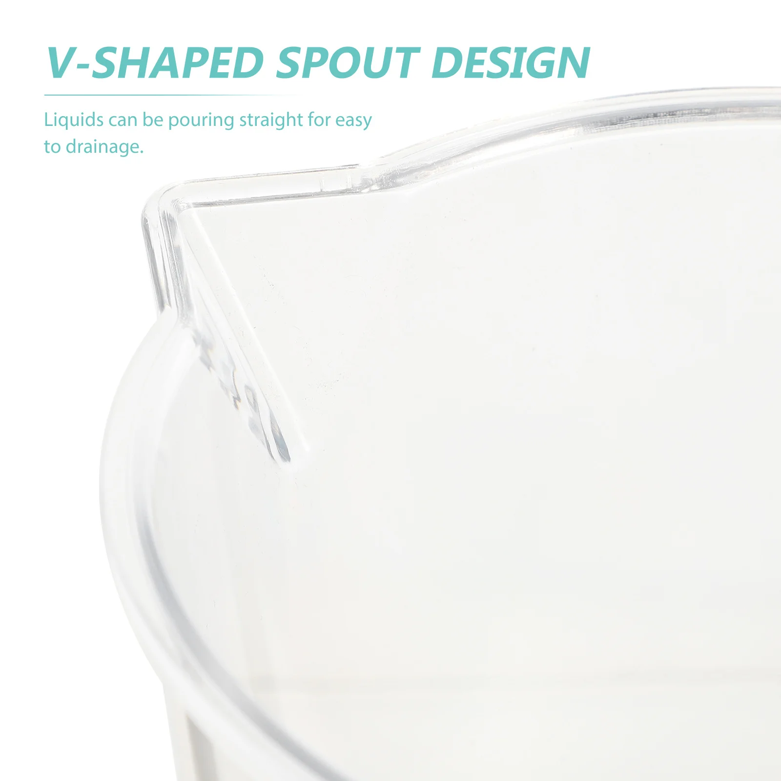 

1pcs Measuring Cup 1000Ml Transparent Graduated Baking Kitchen Tool V-Shaped Spout Handle Clear Scale Juice Coffee Diy Cooking