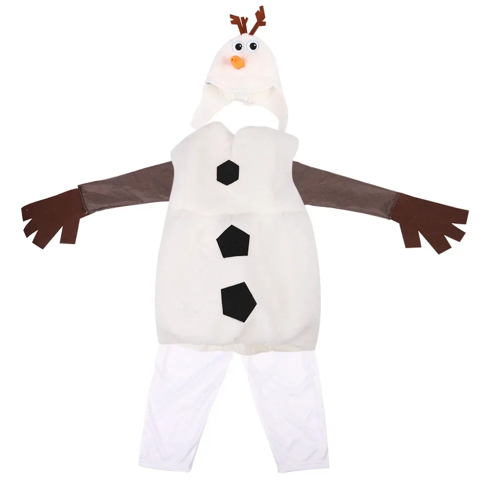 70-125CM Children Olaf Cosplay Costume Kids Frozen Cartoon Figures Halloween Party Stage Cosplay Christmas Snowman Cos Clothings