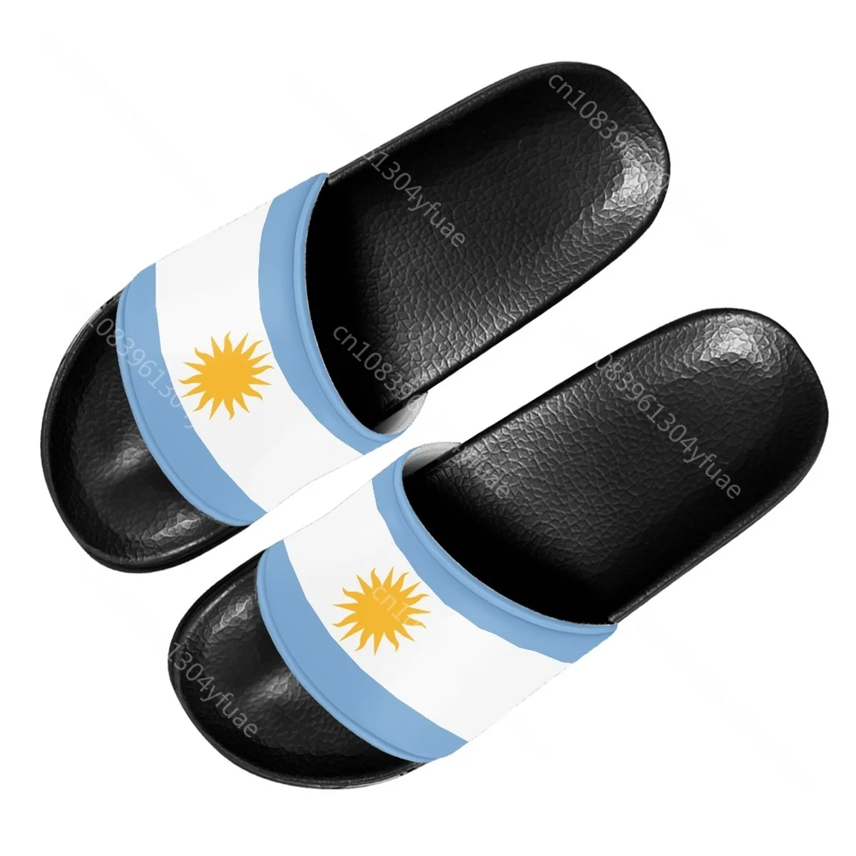 Belidome Summer Women Shoes Flag Of Argentina Design Casual Fashion Slippers For Ladies Non Slip Casual Beach Slides Shoes Woman image 2