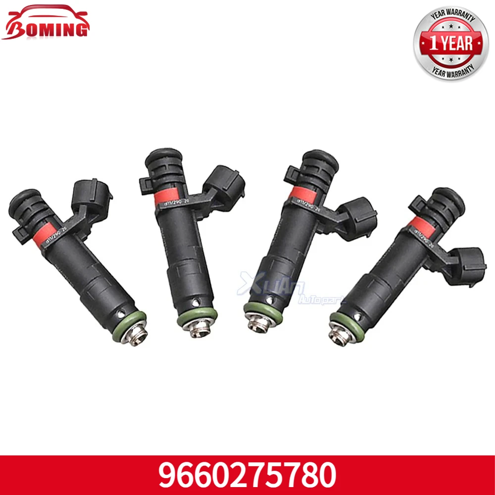 

9660275780 4 x Fuel Injector For Peugeot 307 3008 407 508 408 308 807 Citroen C8 C4 C5 C6 1984F8 1984.F8