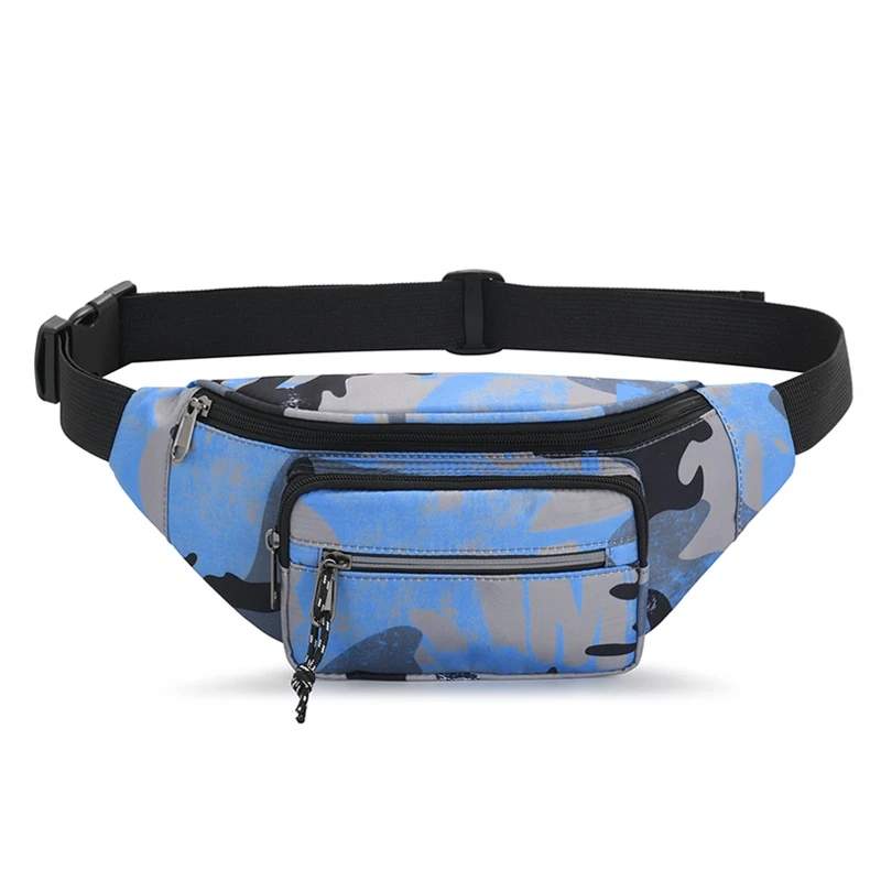 New Fashion Unisex Waist bag Multi-layer large capacity Women\'s Waist Packs Multi Functional Shoulder Bag  Chest Bag For Women