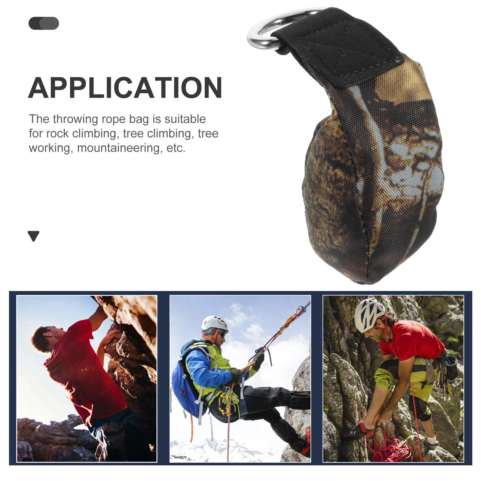 

1pcs Climbing Ropes Bag Throwing Weight Sand Pack Portable Caving Gear Small Size Wear Resistant Outdoor Equipment