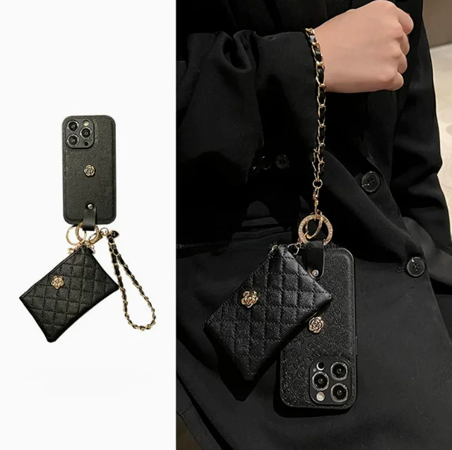 

Роскошный кожаный чехол для телефона с тисненым узором для iPhone 15 14 13 12 Pro Max Модный популярный однотонный чехол с золотыми буквами