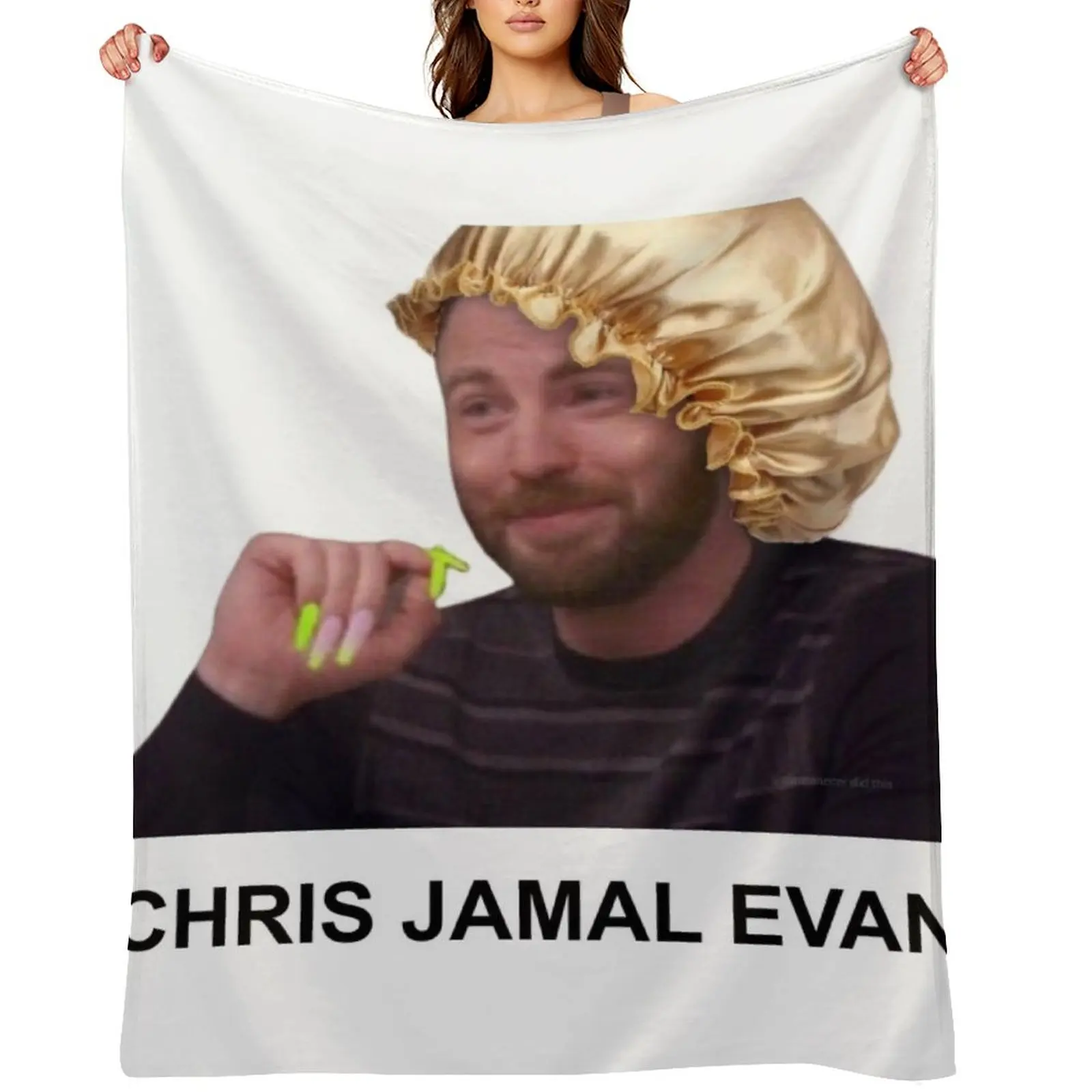 

Chris Jamal Evans Meme Throw Blanket Luxury Throw sofa bed Sofa Cute Blankets