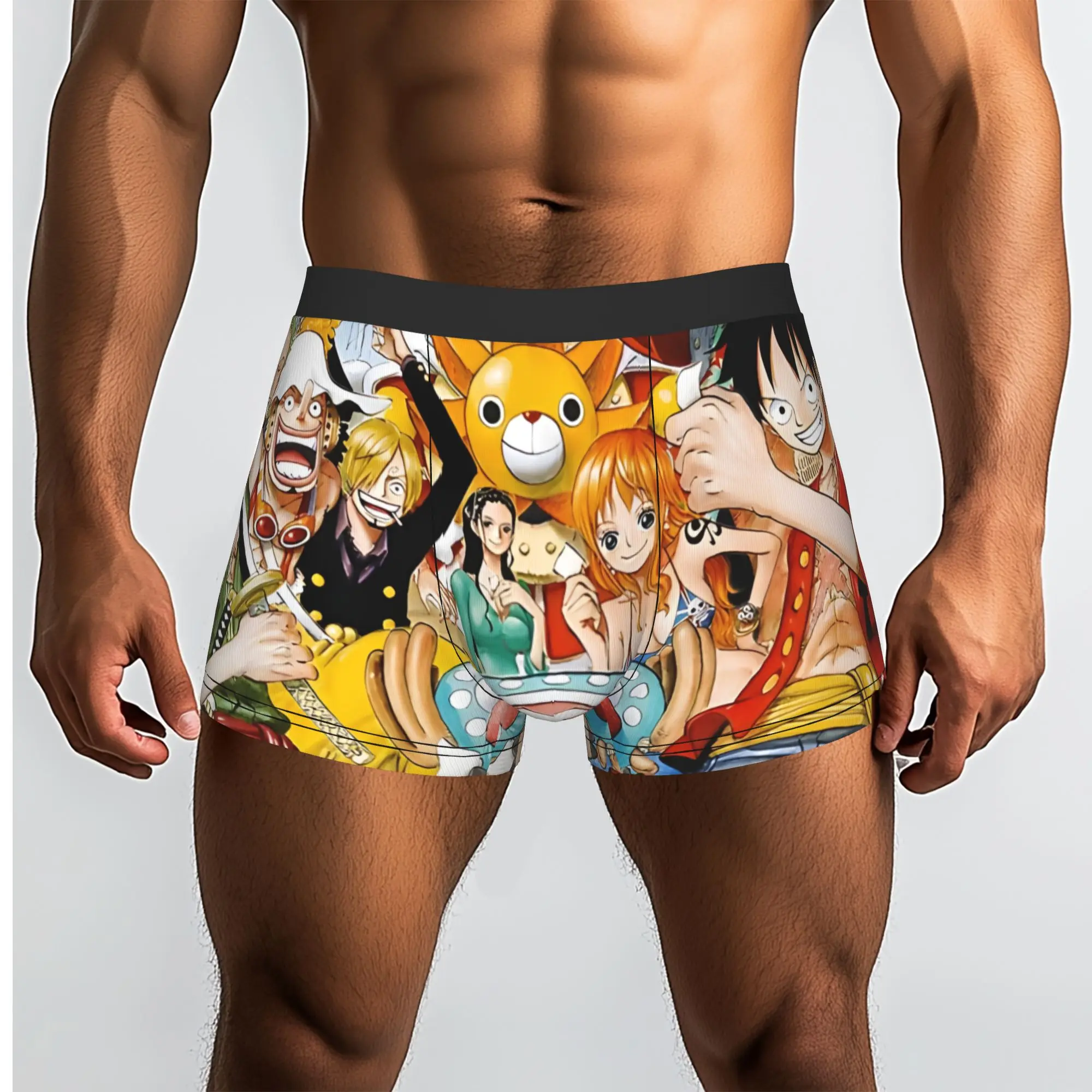 

Трусы-боксеры One Piece 2 One Piece для мужчин, с принтом, мужское нижнее белье