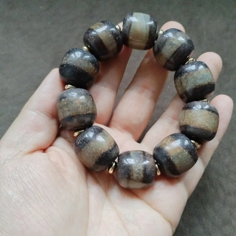 Backflow in Tibetan Areas, Old Package, - , , Agate Beads, Rosary Bracelet, One-Line