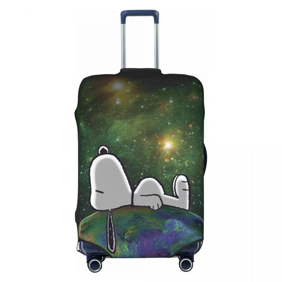 Peanuts Snoopy Spaced Out Suitcase Cover, vacaciones, negocios, Strectch, funda de equipaje, protección