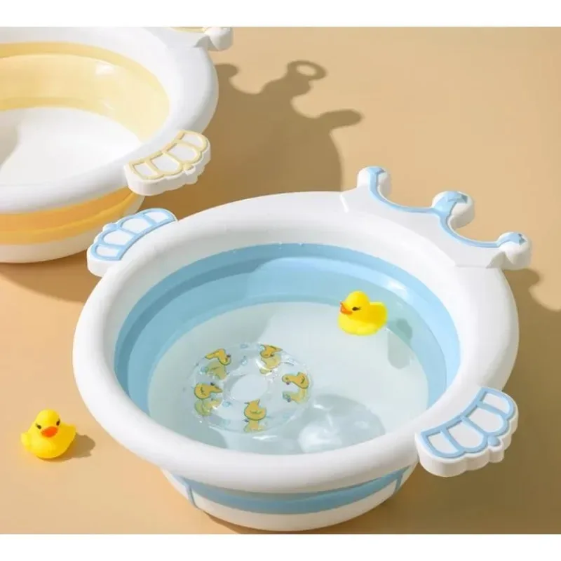 Cartoon Portable Bathtub Baby washbasin Foldable and Hangable Wash Basin Foldable and Hangable Wash Basin Baby Cartoon Portable