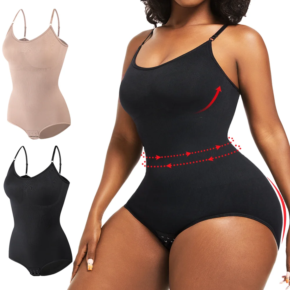 High Elastic Bodysuits for Women Tummy Control Shapewear Sculpting Body Shaper Belly Slimming Waist Trimmer Tank Tops Underwear