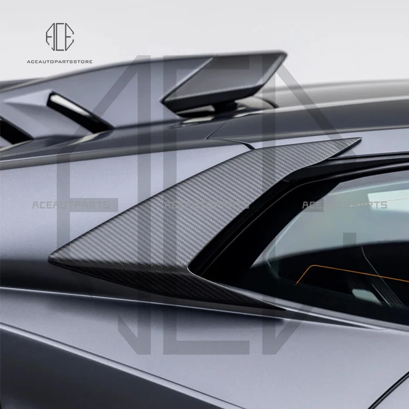 

A Pair of High-quality Dry Carbon Fiber Side Vent Decorations for Lamborghini Huracan STO Air Vents Trims