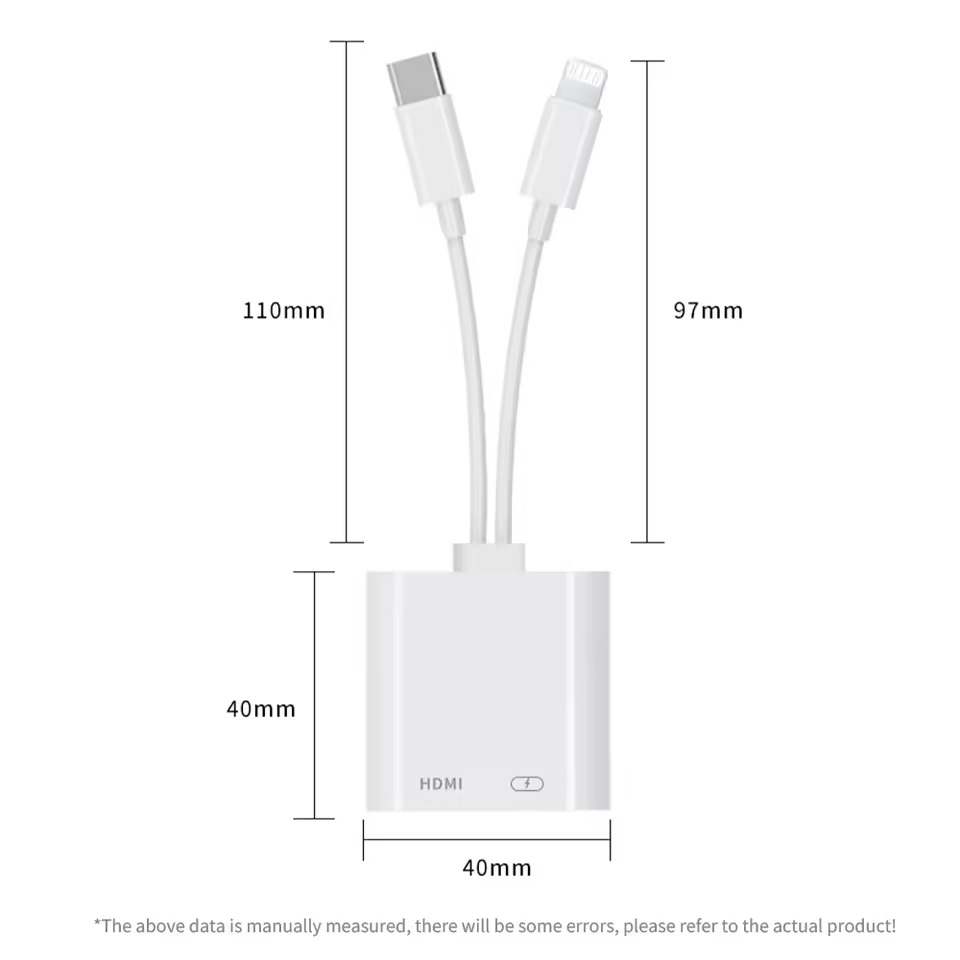 라이트닝 및 USB-C 듀얼 HDMI 어댑터 이미지