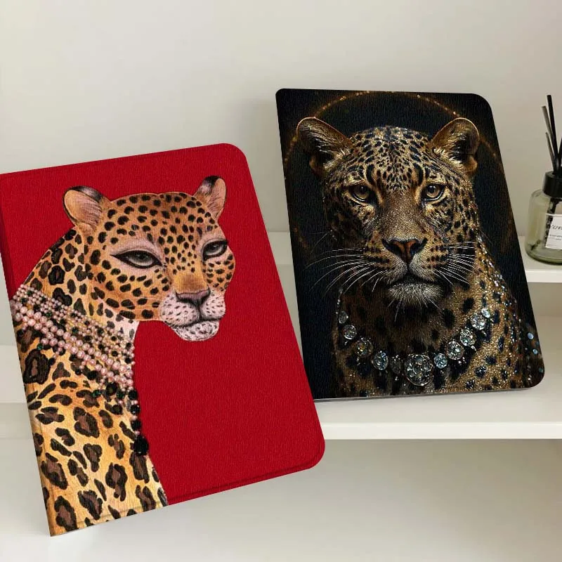 

Leopard Head Pearl Red Gift Tablet Case For Samsung Tab Galaxy S6 S11 A A7 A8 A9 A11 10.1 10.4 10.5 Plus Lite