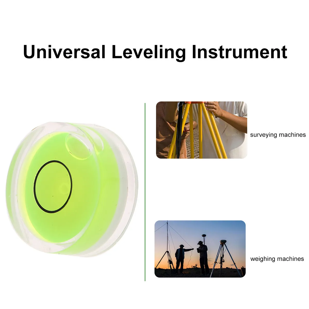 10Pcs 25x10mm Acrylic Circular Bubble Level High Precision Level for Picture Frame Hanging Calibration